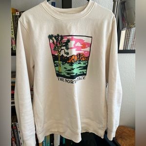 North Face Joshua Tree print long sleeve sweatshirt - LARGE